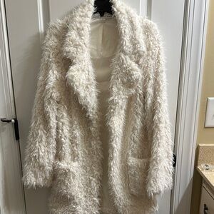 HYFVE White Teddy Jacket
